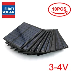 10pcs Poly 3 3.5 4 V VDC Solar Panel 60 120 150 160 250 mA 3V 3.5V 4V DIY Mini Solar Battery Cell Phone Charger Portable