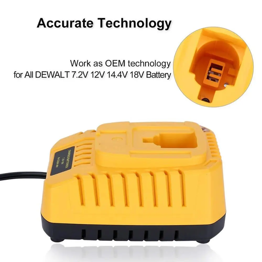 Зарядное устройство DC9310 для NiCad и NiMh аккумуляторов DEW 7,2–18 В DW9057 DC9071 DC9091 DC9096 DW9072