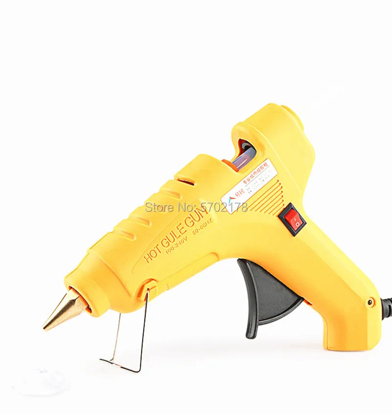Pistola de cola quente para cobre autoadesiva, mini pistola de cola 80w com 10 cola, bastões de cola e ferramentas de reparo