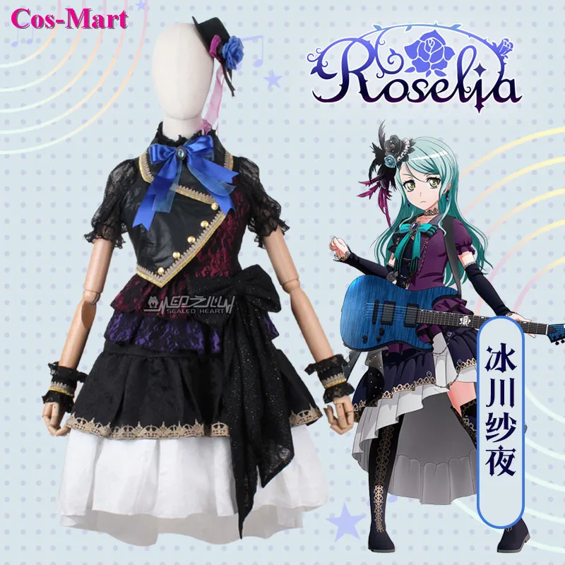 Anime BanG Dream Roselia Whole Staff Cosplay Costume Concert SJ Uniform Dress Female Activity Party Role Play Clothing XS-XL