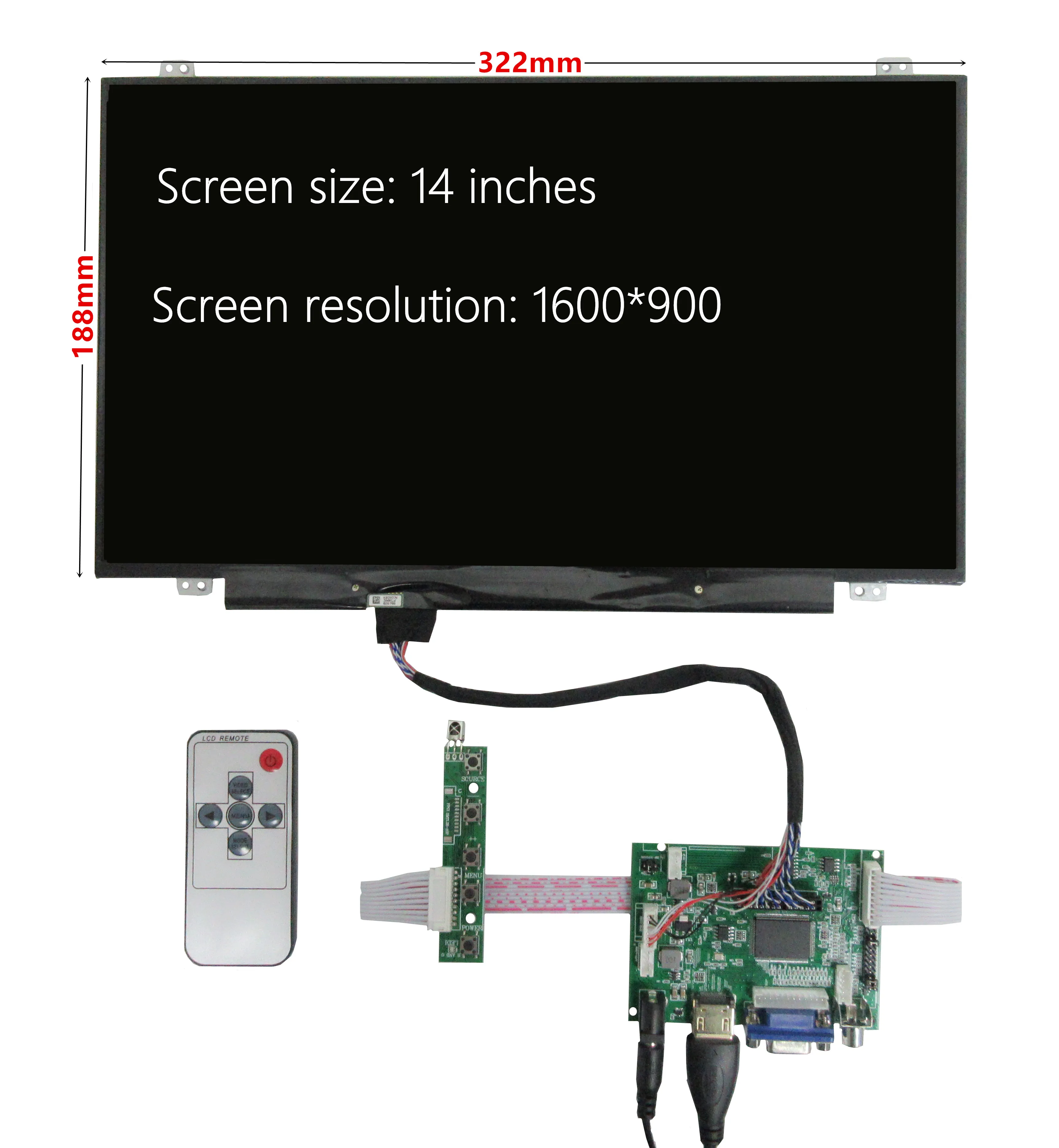 Imagem -03 - Polegada Tela de Múltiplos Propósitos Display Lcd com Hdmi-monitor de Placa de Motorista Compatível para Raspberry pi Banana Laranja pi 14