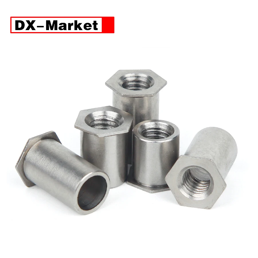 M2 M2.5 M3 M4 M5 M6 SOS Tự Clinching Standoffs Bu Lông, thép Không Gỉ 304 Thru Lỗ Ren Standoff ,K022
