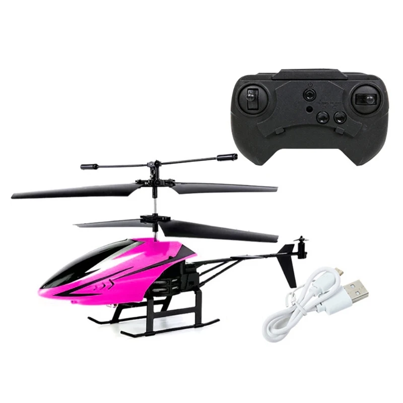 2 Channel Mini USB RC Helicopter Remote Control Aircraft Drone Model with Light H055