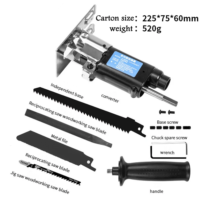 Reciprocating Saw Electric Drill To Electric Saw Household Conversion Head Of Screwdriver Multifunctional Wood Tools