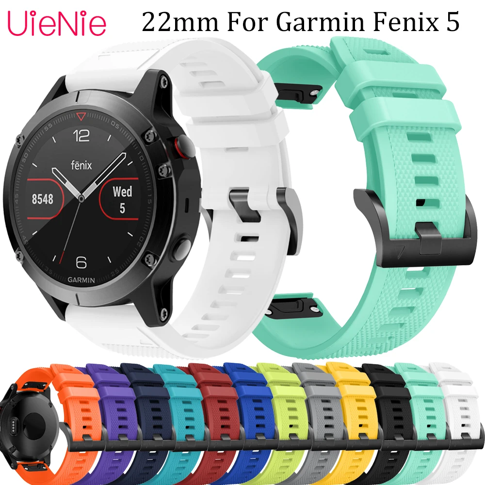 

22MM Strap For Garmin Fenix 5 Watch Quick Release Silicone Wrist Band For Garmin Fenix 5 Plus Strap For Garmin Fenix 6 Watchband