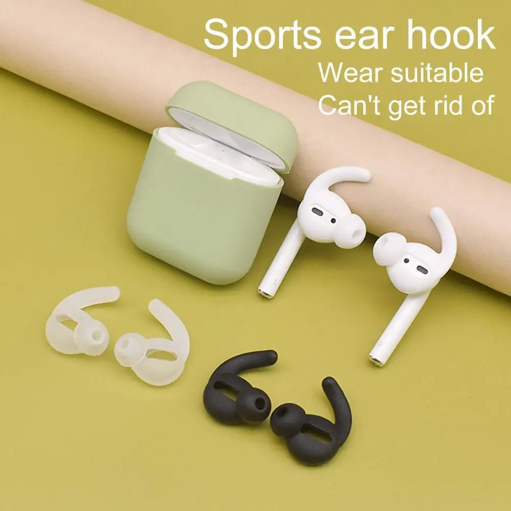 

2Pcs Mini Anti lost Washable Soft Silicone Ear Tip Earpads for 1/2 Wireless Bluetooth Sports Anti skid Earplug Sleeve