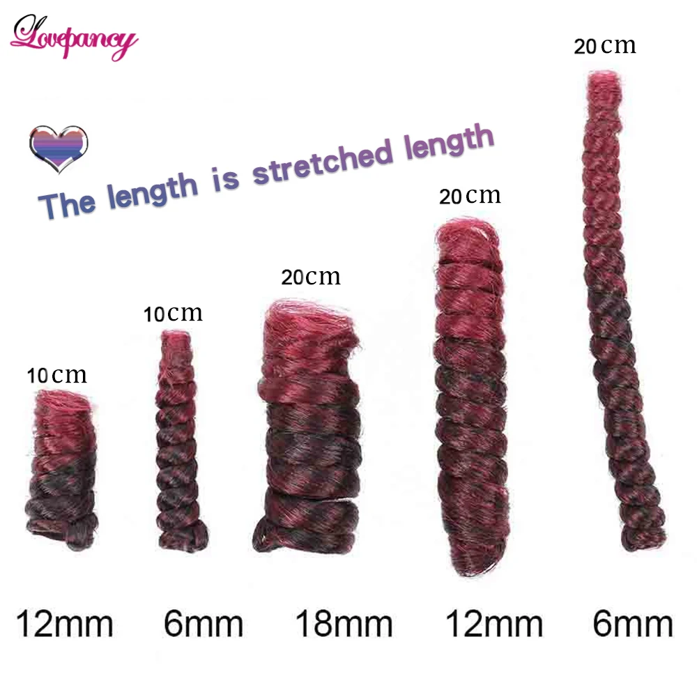 Synthetic Kenzie Curl Crochet Braids Short Crochet Braiding Bouncy Twist Spiral Curls Jamaican Bounce Twist Hair Extensions