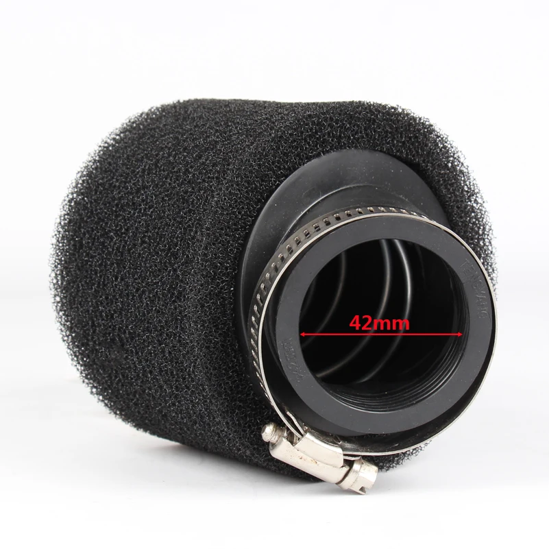Motorcycle 42mm Dual stage foam air filter For 30mm PZ30 Carburetor 200 250cc Dirt Bike Motorcycle ATV Quad