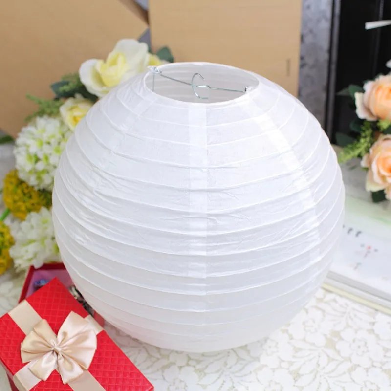 100Pcs per lot 20 inch 50cm Round Chinese Paper Lantern for Birthday Wedding Party Decoration gift craft DIY Free Shipping