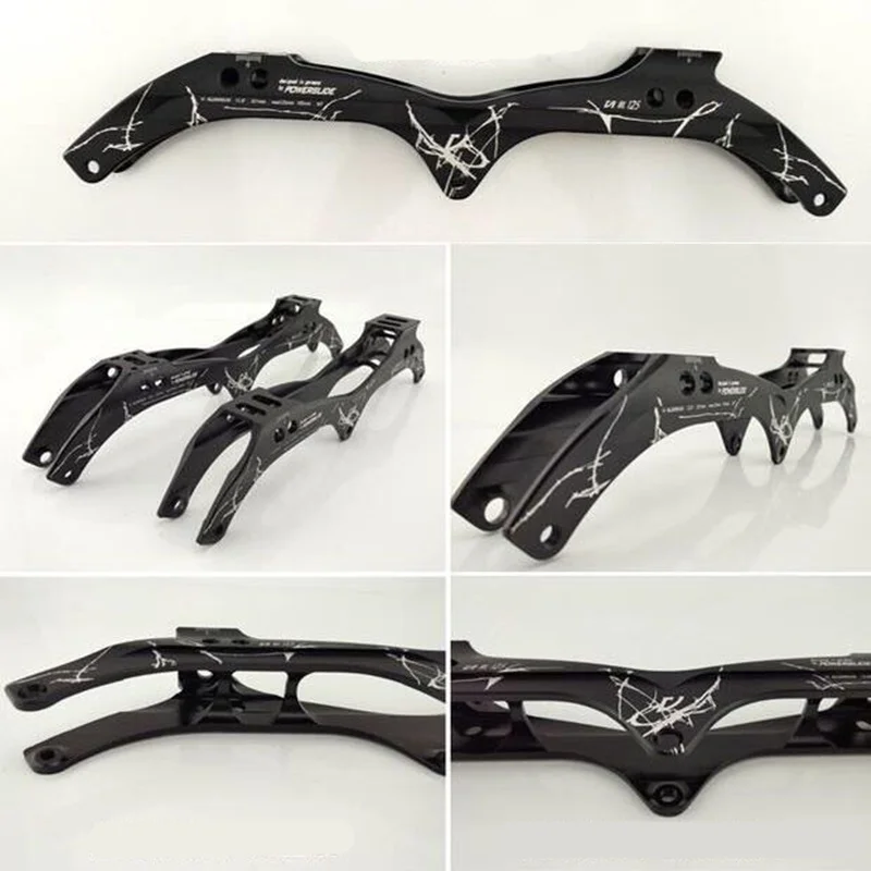 3X125 3X110 3X100 3X90 3 Wheels Inline Speed Skate Frame with 3-layers Strengthen Structure M7 Alloy 90mm 100mm 110mm 125mm