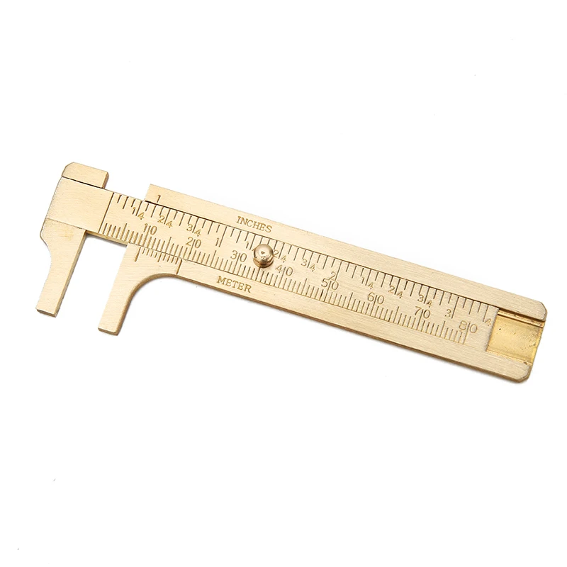 1pcs Copper Double Scale Vernier Calipers Jewelry Sizer Measuring Rulers Measure For Diy Bracelet Necklace Jewelry Making Tools