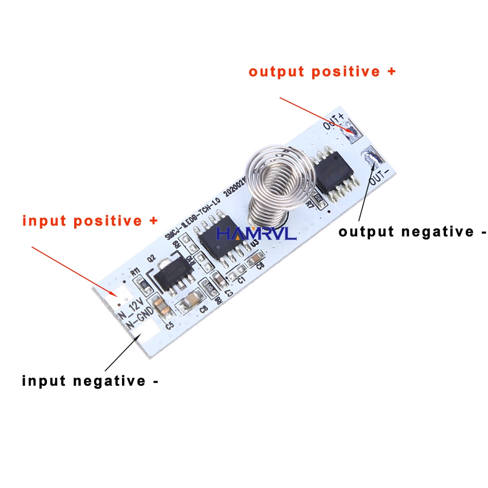 

Dropship LED Touch Sensor Switch Capacitive Coil Spring Four Way Dimmer Control DC 5-24V 4A for Smart Home Light Strip Clearance
