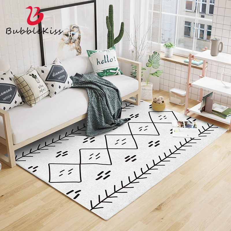 

Bubble Kiss Carpet for Living Room Moroccan Style Geometric Pattern Bedroom Rug Sofa Table Decor Non-slip Bedside Door Mats