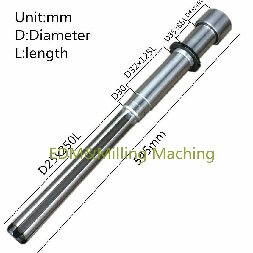 High Quality Bridgeport Milling Machine B132 Shaft Spindle Taiwan Rocker R8 CNC Steel Vertical For Mill Part Durable