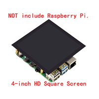 4inch Touch Screen Expansion Board Square LCD Display Monitor Module HAT Kit for RPI Raspberry Pi Zero 2 W 4B 3 Model B Plus 4 5