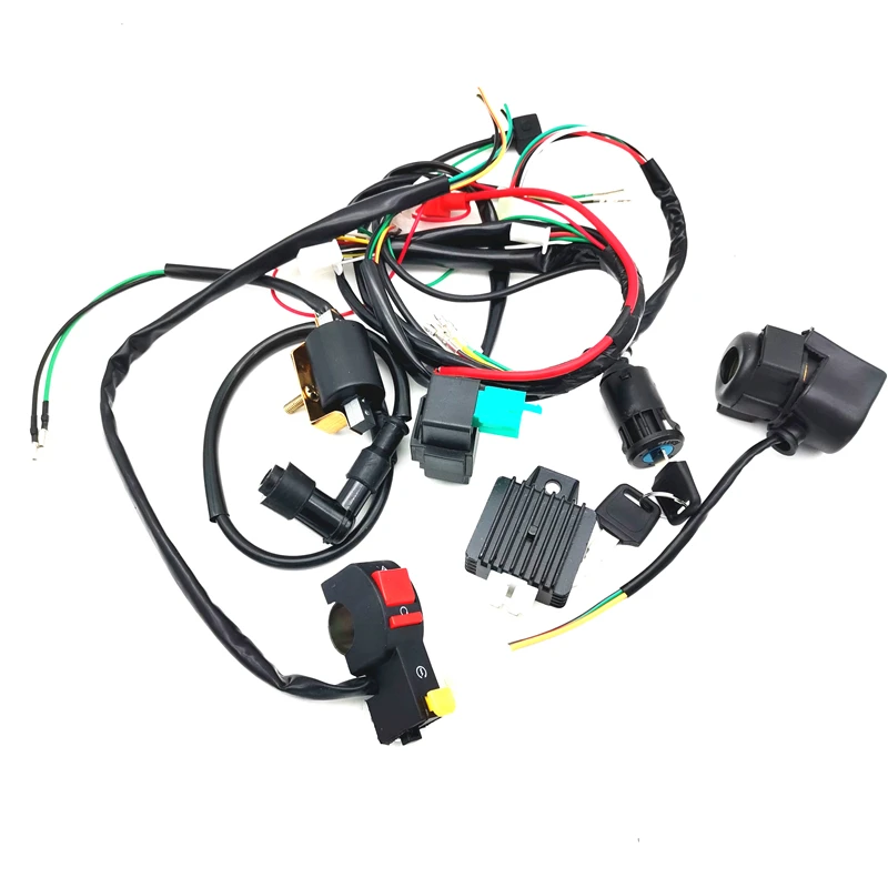 50cc-125cc CDI Wire Harness Stator Assembly Wiring ATV Electric Quad Kit