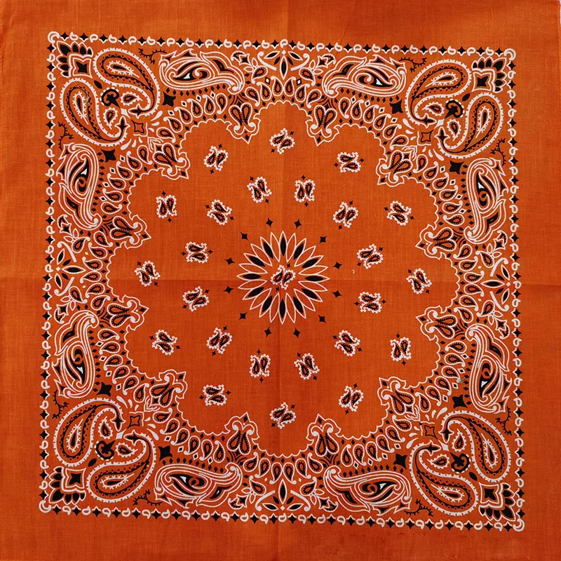 Neue Mode Hip Hop 100% Baumwolle Bandana Quadrat Schal 55 cm * 55 cm Schwarz Rot Paisley Stirnband Gedruckt für Frauen/Männer/Jungen/Mädchen