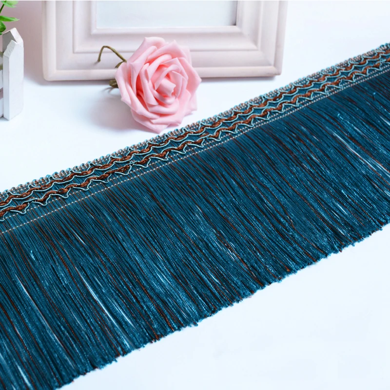 

12Yards European Style Curtain Tassel Lace 16cm Straightening Whisker Spike Fringe Curtain Table Side Wedding Decor Accessories