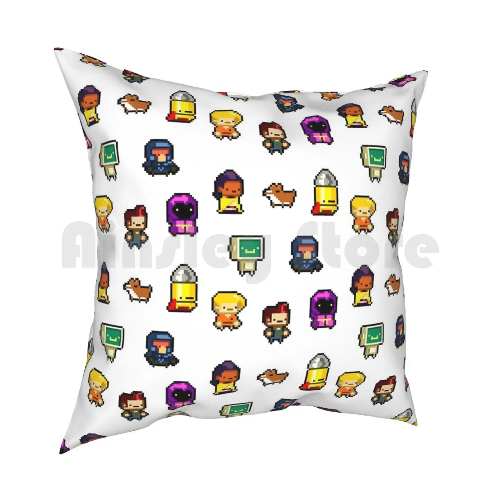 Gungeoneers Pillow Case Printed Home Soft Throw Pillow Gungeoneers Enter The Gungeon Hunter Dog Bullet Cultist Marine