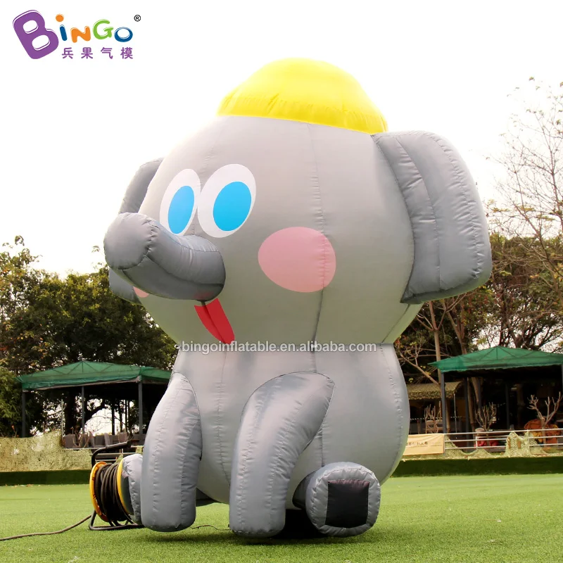 Opblaasbaar speelgoed Olifant 2, meter hoog Groot cartoon dier Ballonspeelgoed voor decoratie-speelgoed