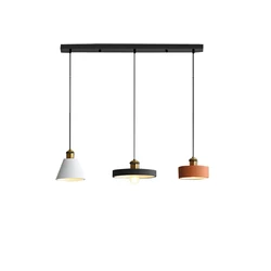 Modern Chandelier E27 Black White Minimalist Dining Table Bar Table Lamp Industrial Style Lamps Bedroom Bedside Small Chandelier