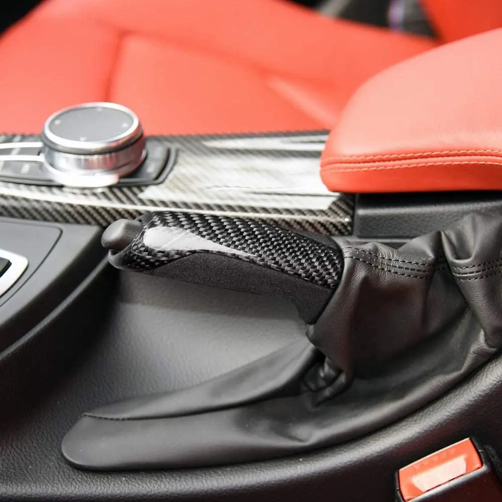

Carbon Fiber Replacement Center Control Gear Parking Hand-brake Cover Trim For BMW M3 F80 M4 F30 F20 F32 F34