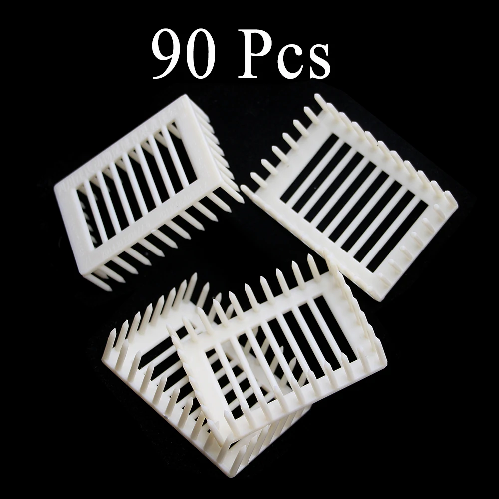 

90PCS Queen Needle Type Imprison Bee Tools Cage Plastic Catcher Cell Room Supplies Isolation Box Beekeeping Apiculture Equipment