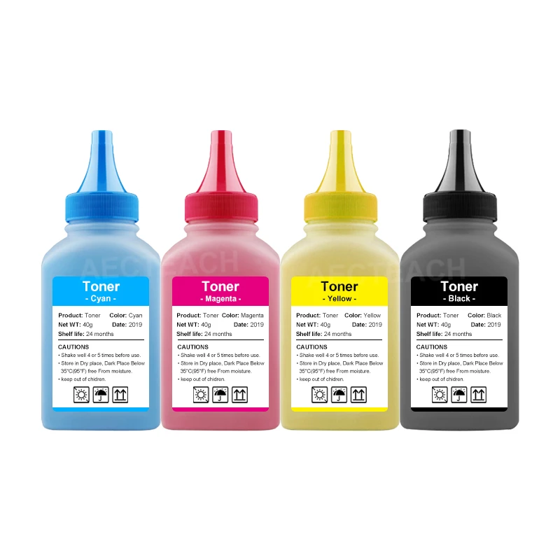 Aecteach 1Set Color Toner Powder & Chip CRG329 Compatible for Canon I-sensys LBP7018C LBP7010C LBP7010 LBP 7010 7010C LBP-7018C