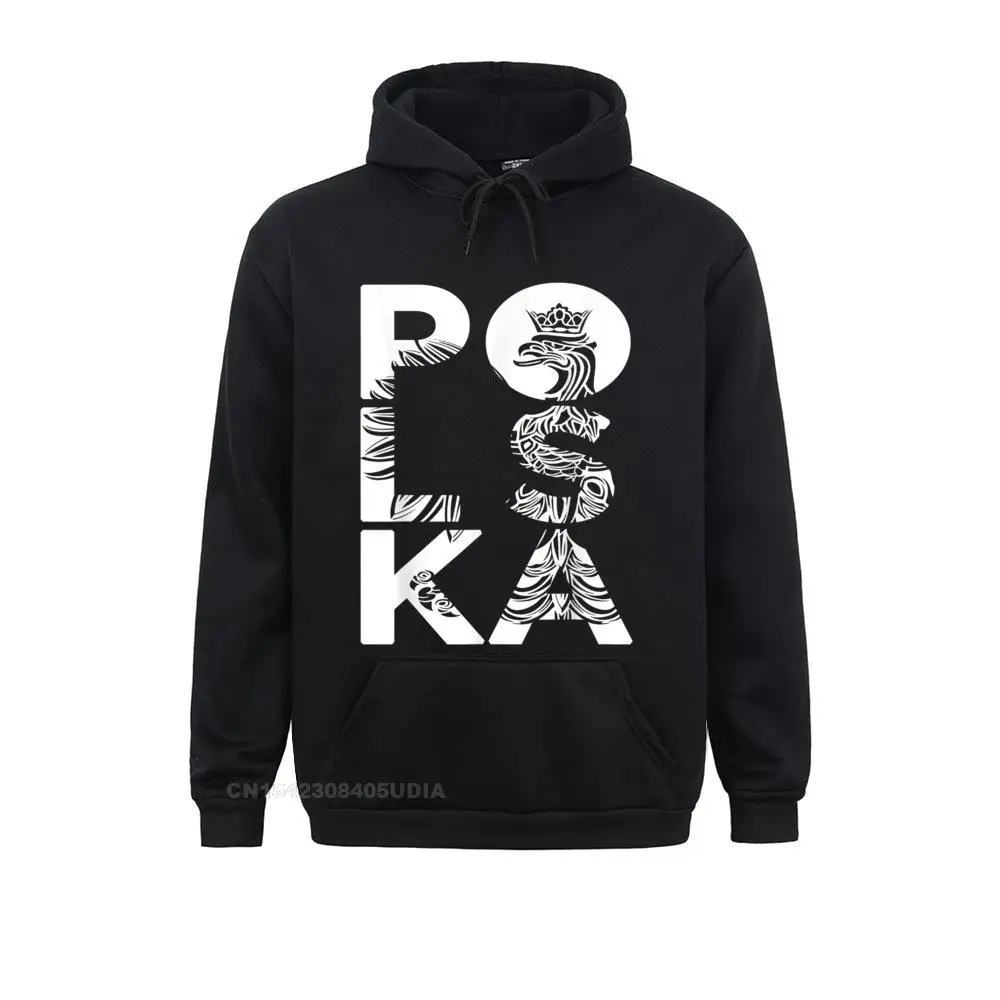 Funky Men Sweatshirts Long Sleeve Hoodies Sportswears Poland Original Crowned Eagle Polska Coat Of Arms Hoodie