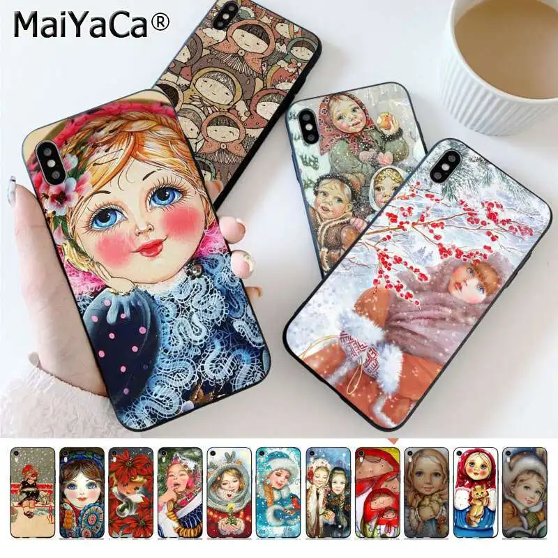 MaiYaCa Russian matryoshka Dolls Custom Photo Phone Case for Apple iphone 11 pro 8 7 66S Plus X XS MAX 5S SE XR Cases