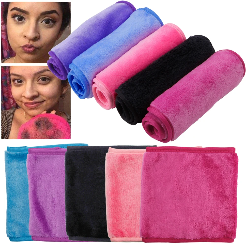 1Pcs Makeup Remover Towel Microfibre Face Cleaning Towel Reusable Washable Make Up Cloth Soft Face Towel Wipes Beauty Tools