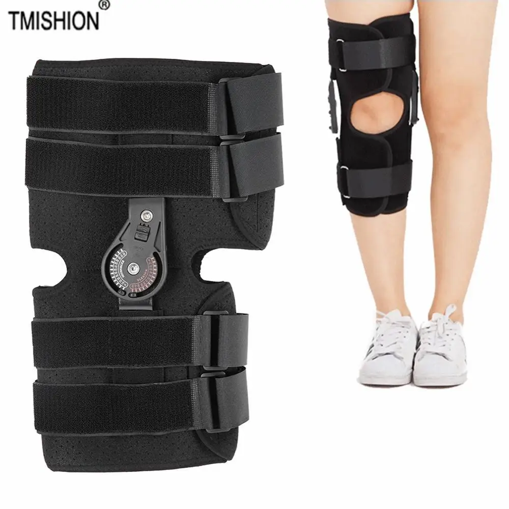 Fitness Knee Support Pad Knee Brace Splint Adjustable Joint Orthosis Bandage Knee Pads Protector Fracture Injury Fix Stabilizer