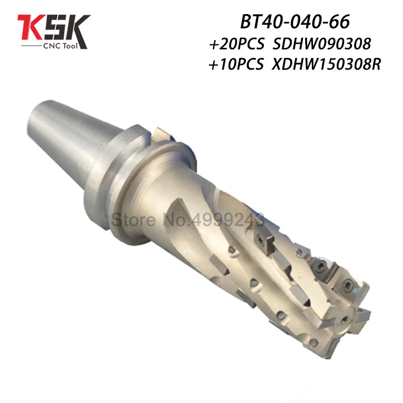 

wholesale bt40-bmc40-66+30pcs carbide blade shell corn head handle whole can insert the blade numerical control milling cutter