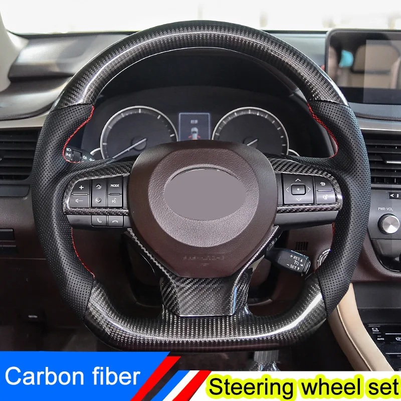 

Декоративная рамка для руля, из углеродного волокна, с блестками, для Lexus RX300 450H ES200 300H GS