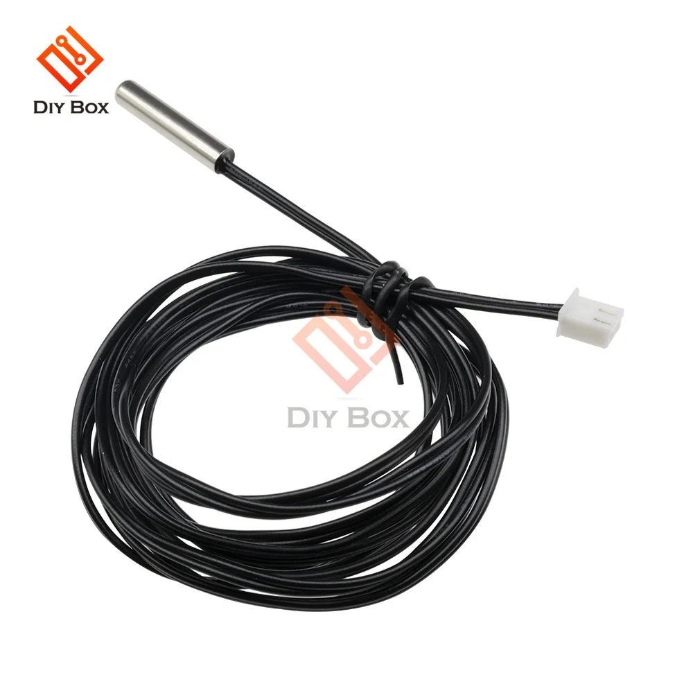 W1209 1M 2M Waterproof NTC 10K 1% 3950 Thermistor Accuracy Temperature Sensor Wire Cable Probe For Arduino