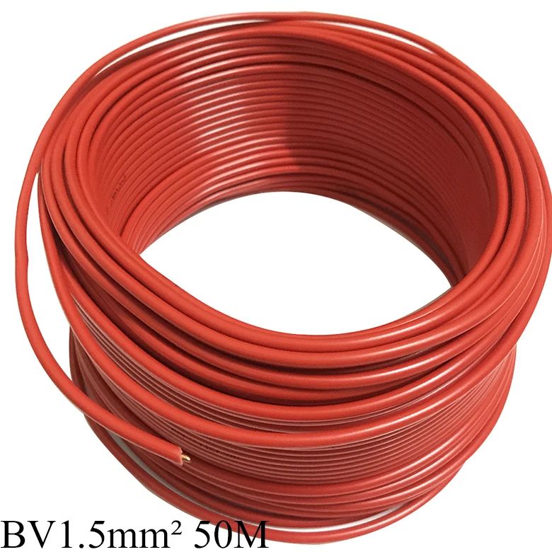 Cable Eléctrico BV De Un Solo Núcleo De 2, 5 Mm2, Conductor De Cobre, Cable De PVC De 450/750V, De Un Solo Núcleo