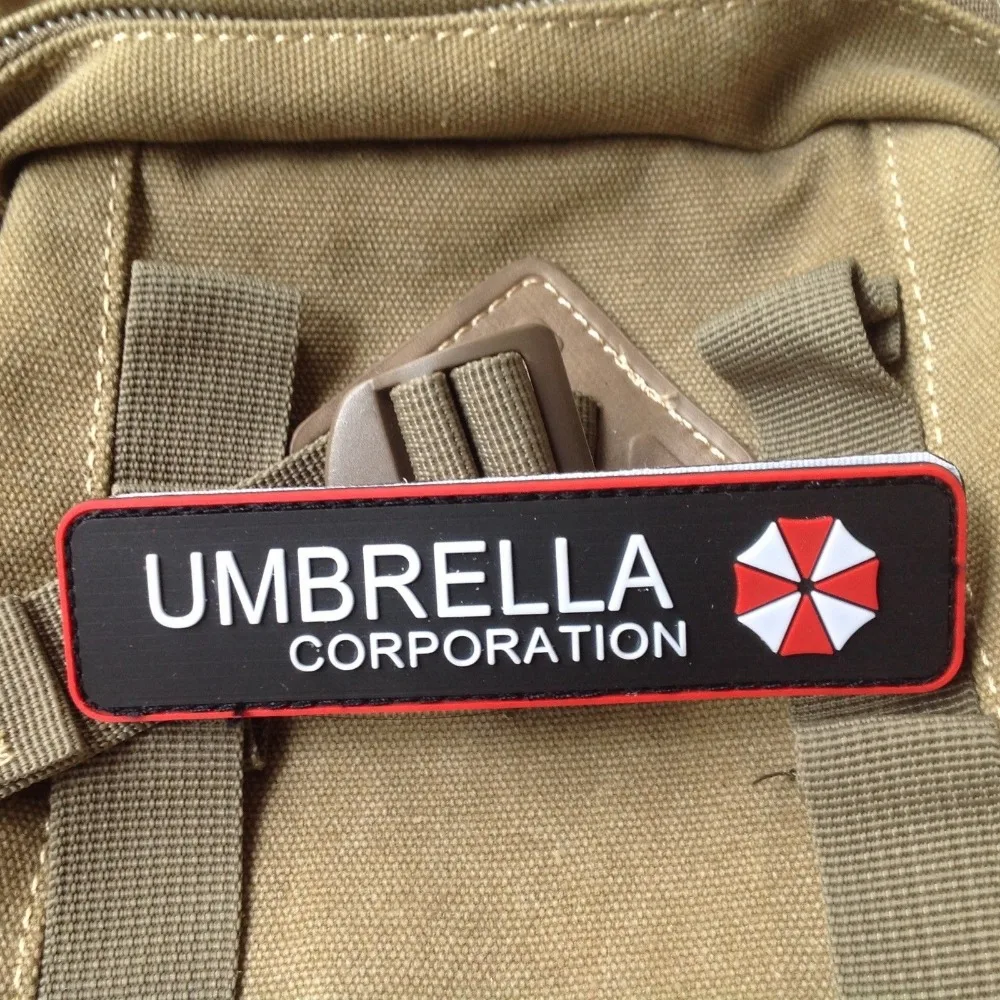 Umbrella Corporation  PVC 3D Rubber Badge Military Tactical Patch