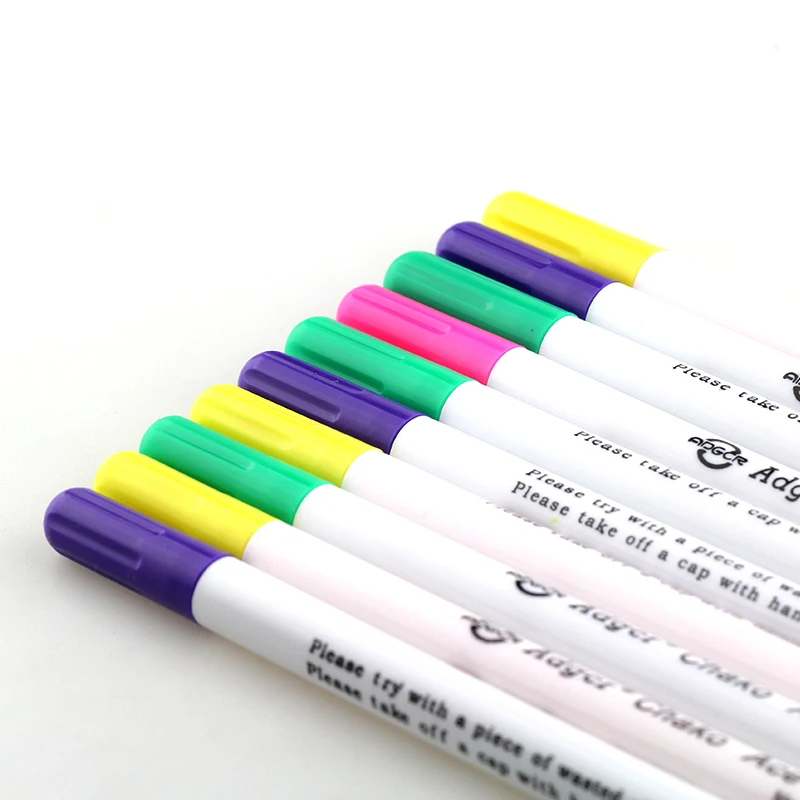 3 pcs Water Erasable Pens 7 Colors Sewing Accessories Marker Marking Pens Needlework Home Tools Cross Stitch