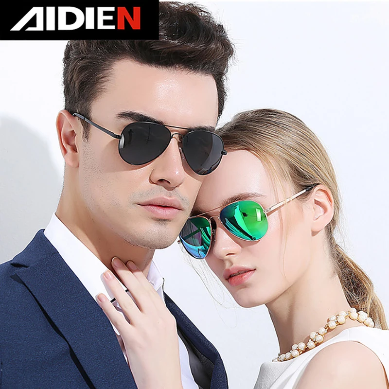 

Men Polarizing Sunglasses aviation vintage women Glasses Classic pilot Brand Design Retro mirror UV400 Driving Sun glasses