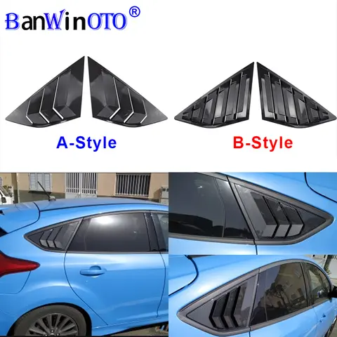 Ford Focus Rear Window Louvers 2pcs BANWINOTO
