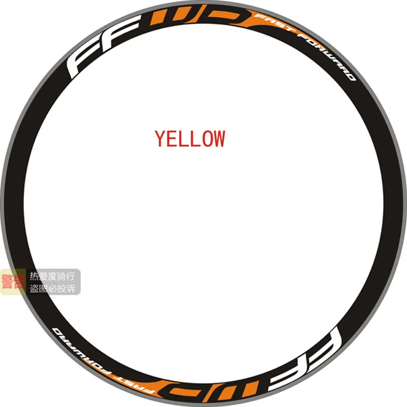 Hot Outdoor Bicycle Sticker FFWD F9R road Bicycle wheel Group stickers Suitable for 80/88 rims for two wheel decals bike sticker