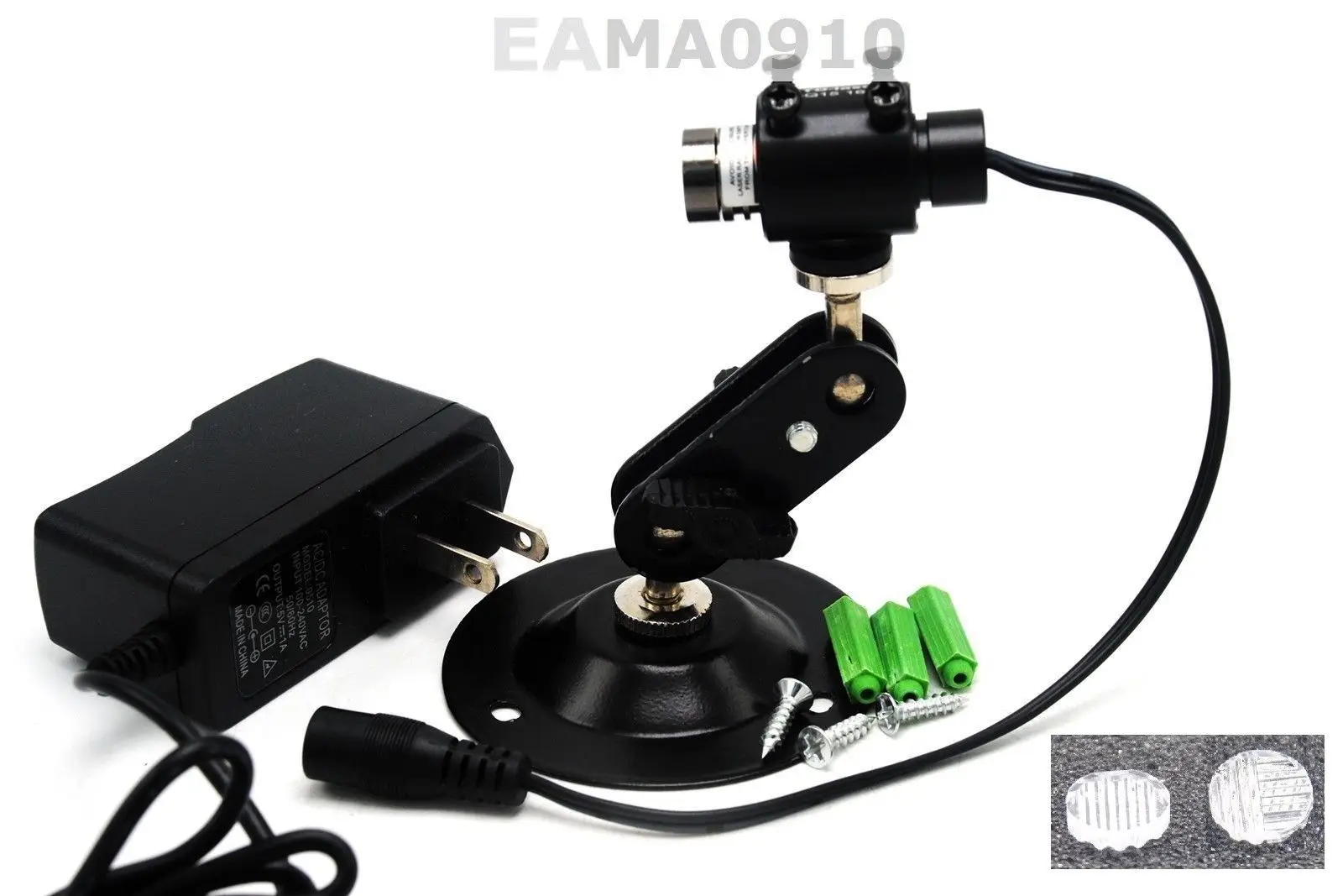 Dot Blue/Purple 50mW 405nm Laser Module w /Line&Cross Lens + Adapter + Holder