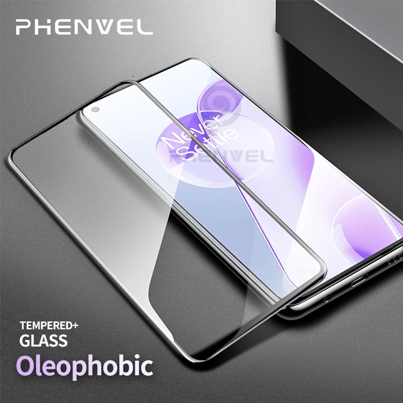 Oleophobic Glass Film For Oneplus 9R 9 Screen Protector Full Cover Tempered Glass For Oneplus 8T 7T 7 6T 9RT