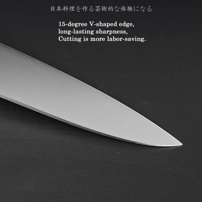 Japanese Style 6Cr16MoV Stainless Steel Kitchen Knives Sharp Cleaver Meat Gyutou Chef Fish Knife POM Handle