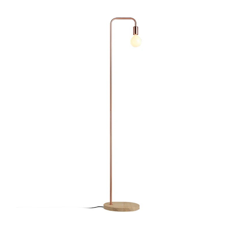 Rose gold floor lamp E27 LED bulb indoor lighting modern standing lamp simple design  standing lamp floor modern decore lighting