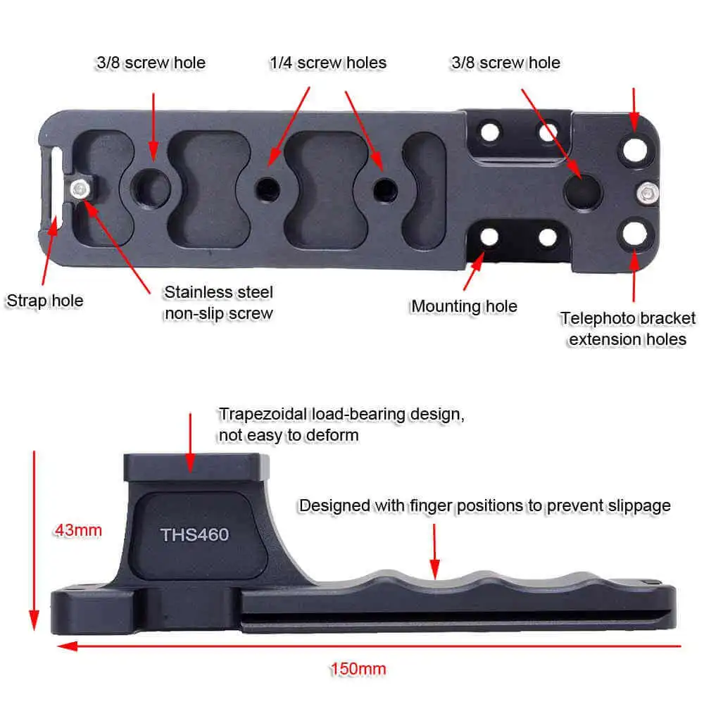 iShoot Tripod Mount Ring Base Lens Collar Replacement Foot for Sony FE 600 f/4 GM OSS (SEL600F40GM)