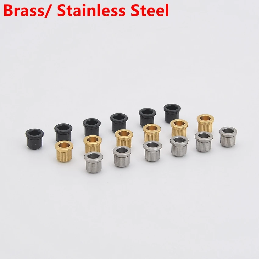 8MM Brass/ Stainless Steel Through Body String Ferrules / String Bushings for Electric Guitar  JP(Origin)
