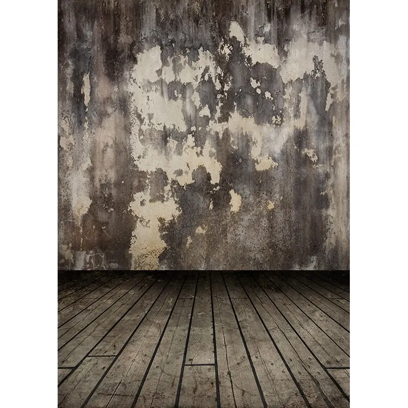 SHUOZHIKE Art Fabric Vintage And Wooden Floor Photography Backdrops Portrait Photo Studio Background Props ZZFG-01