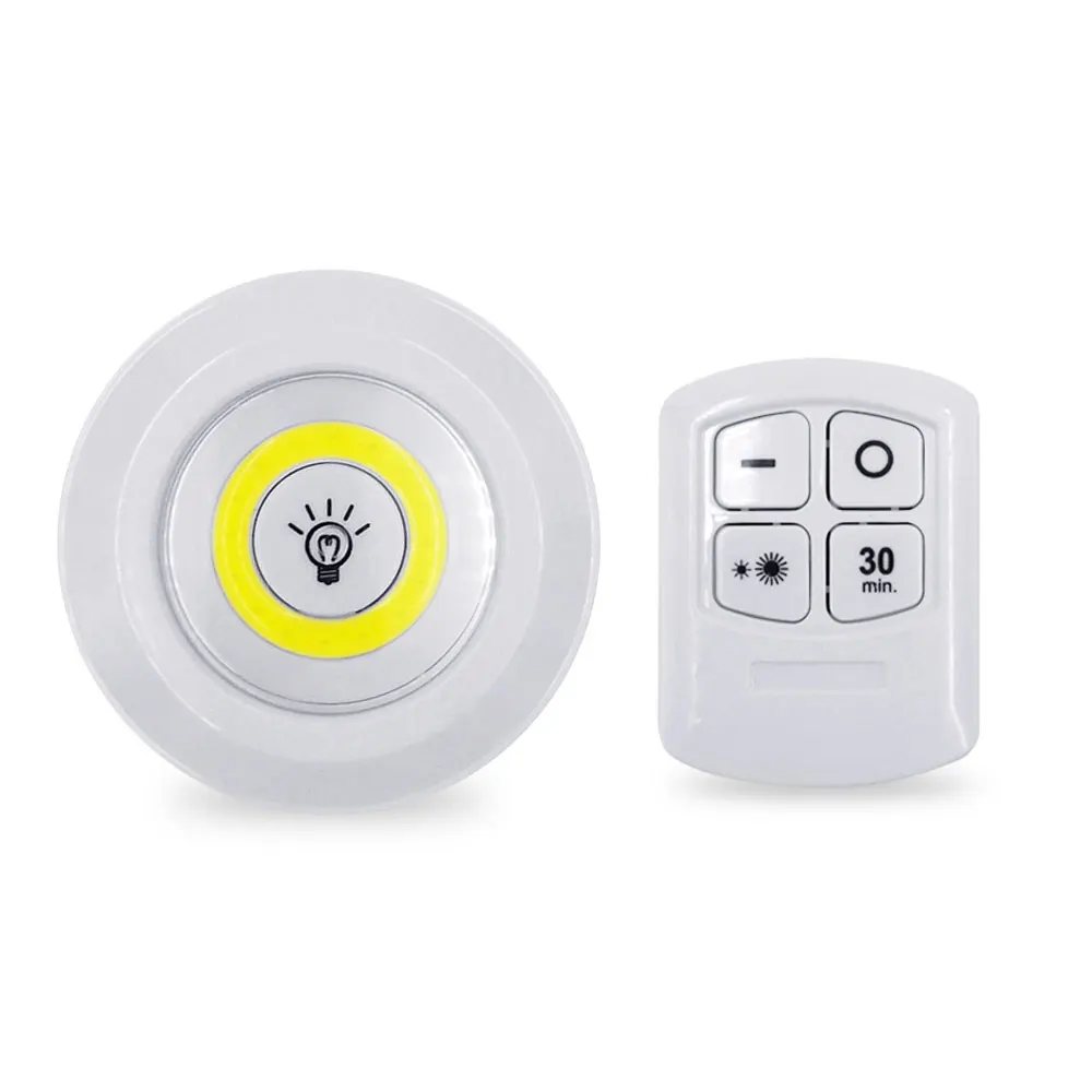 3W COB Adjustable LED Remote Control Night Light Suitable for Kitchen Wardrobe Stairs Corridor Emergency Light