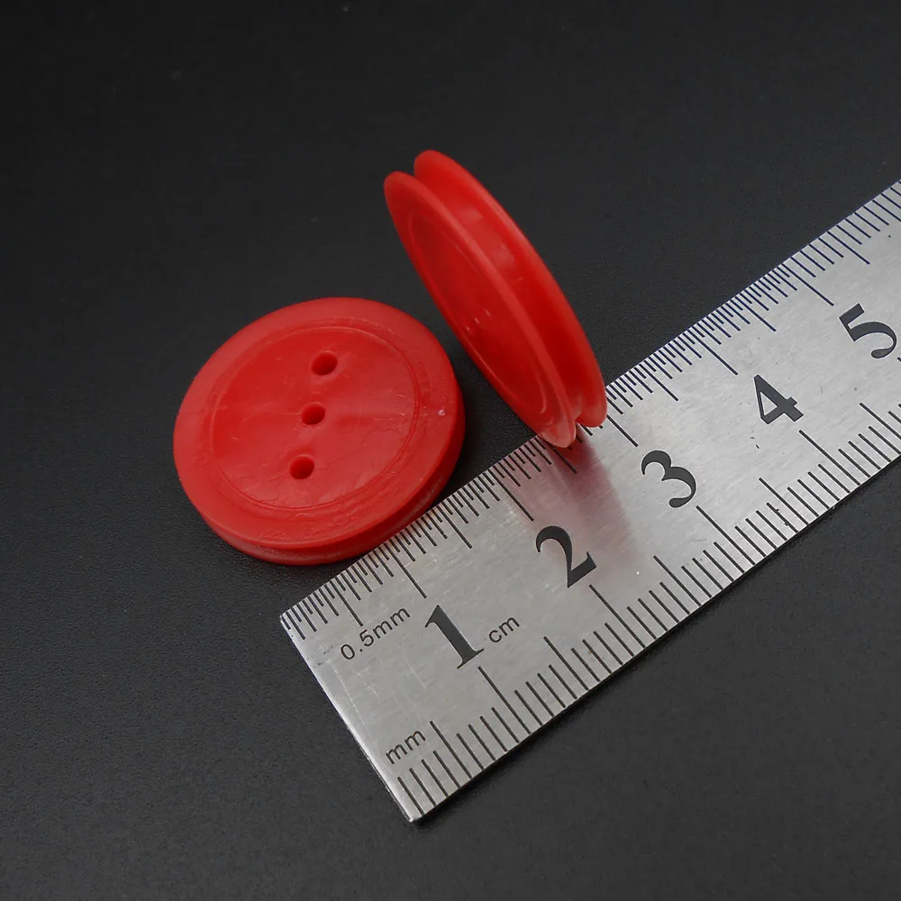 10Pcs 24MM Plastic Pulley Gear Model Motor Wheels Outer Dia. 24mm Shaft Inner Dia. 2mm Hole 1.95MM & 2.05MM 242AB Red NEW *FD009